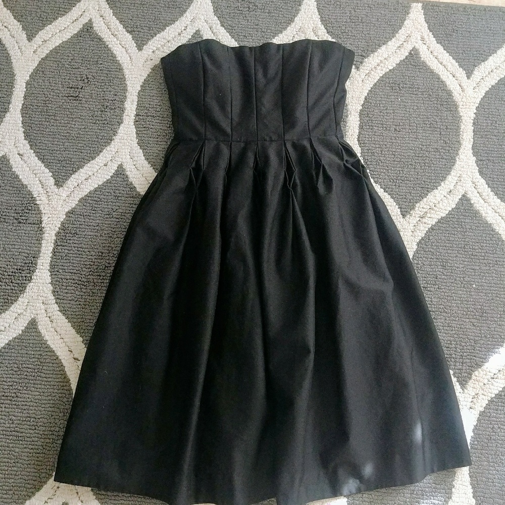Strapless fit flare Black Dress by Calvin Klein
